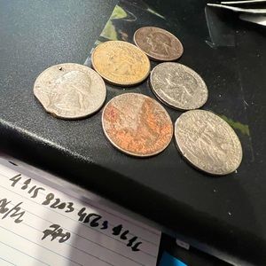 Lot of 6 error quarters